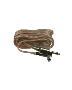 Silicone Gold/Clear RCA Cord - Right Angle