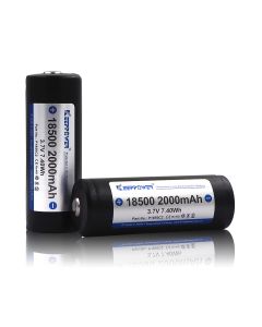 18500-2000mAh Lithium Battery - 2 Packs
