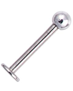 16G Stainless Steel Labret - Internally Threaded Jewlery