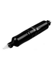 Axys Valhalla rotary tattoo machine in black with 1-inch grip and adjustable stroke