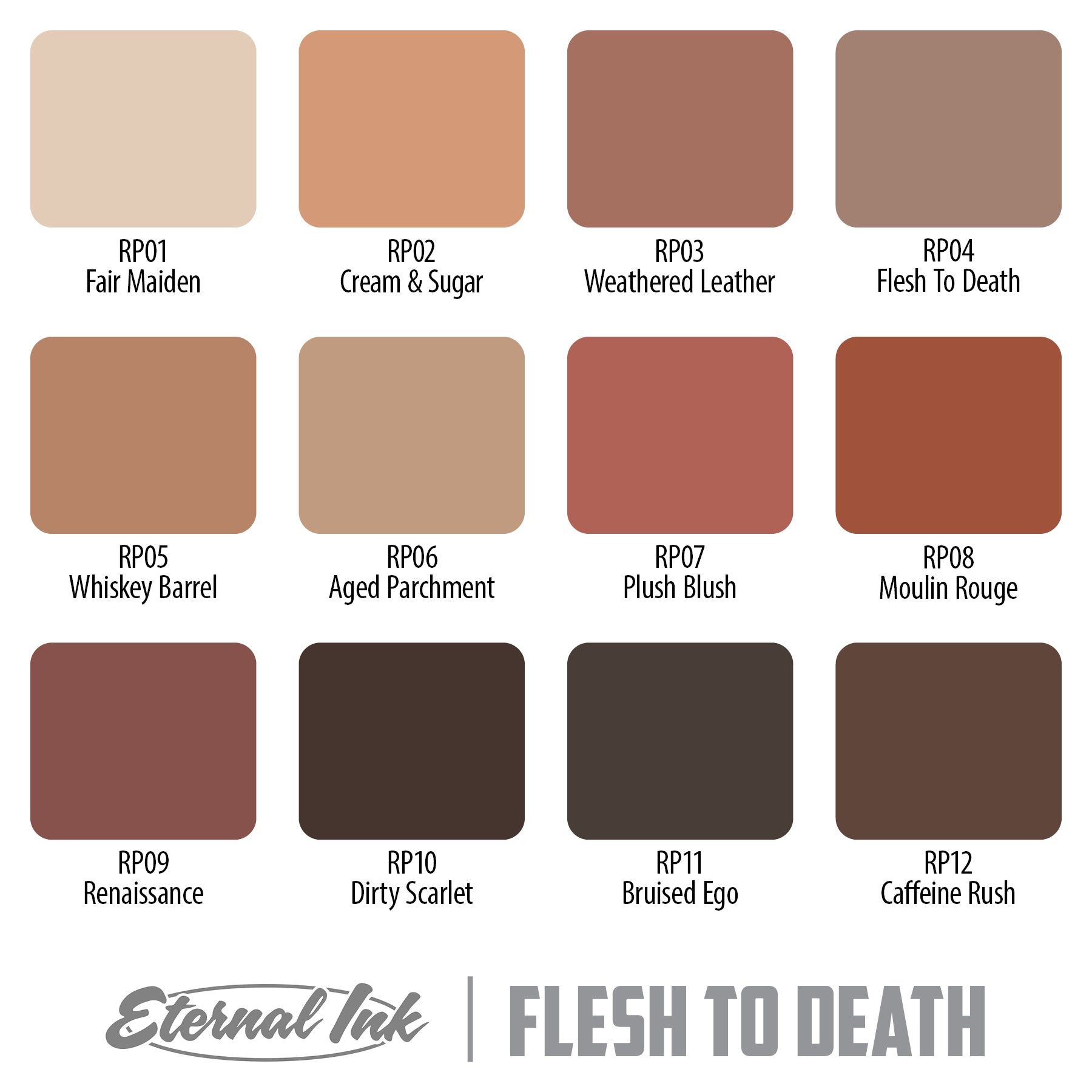 Weathered Leather (Flesh To Death) - Eternal Ink