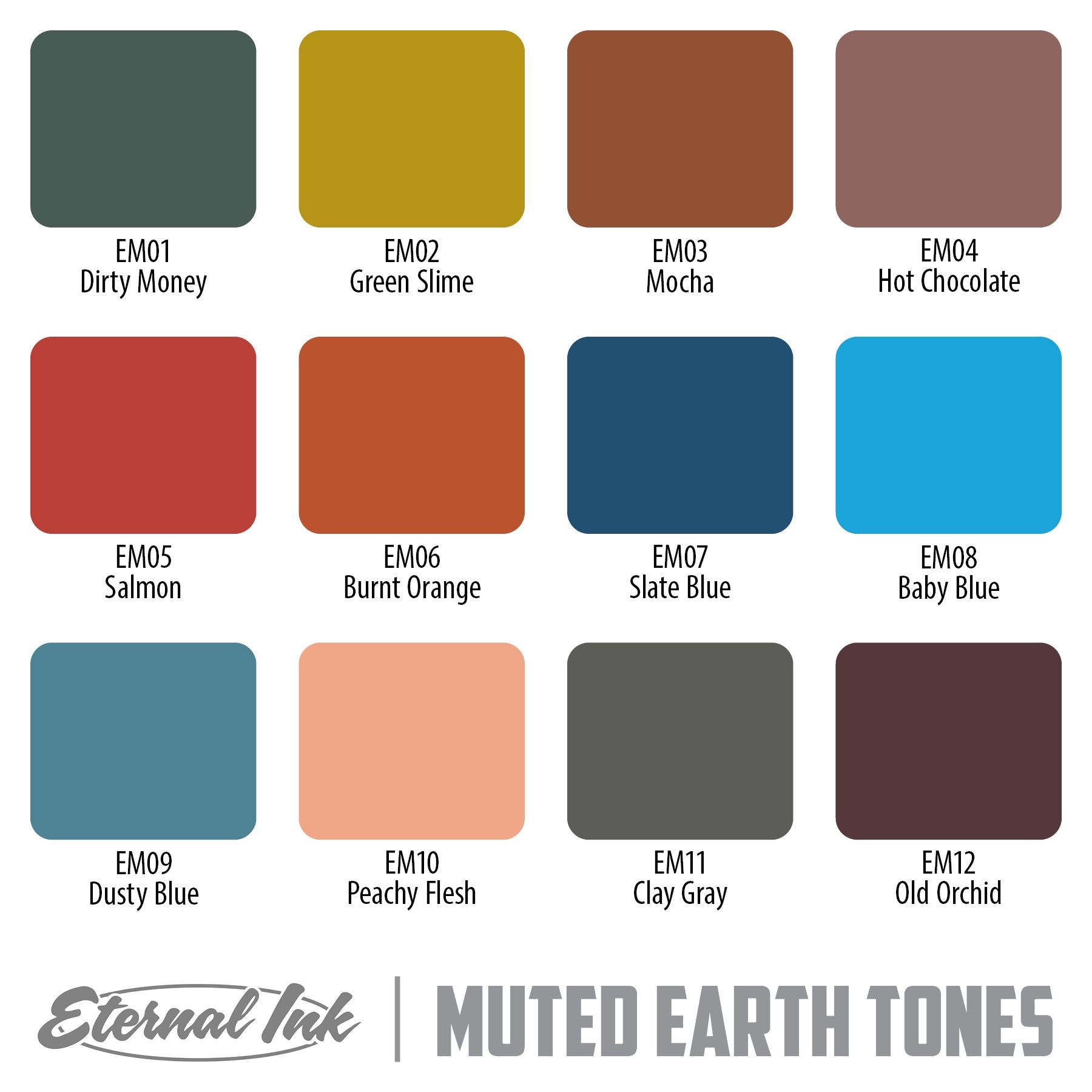 Hot Chocolate (Muted Earth Tones) - Eternal Ink