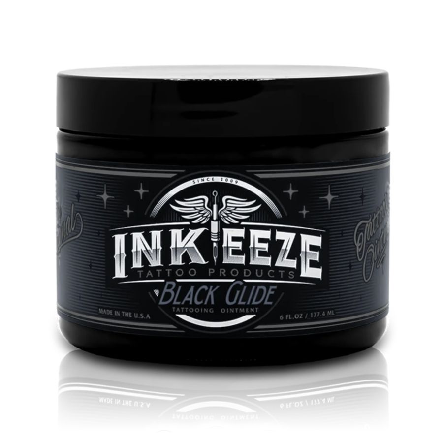 INK-EEZE Black Glide Tattoo Ointment - 6oz