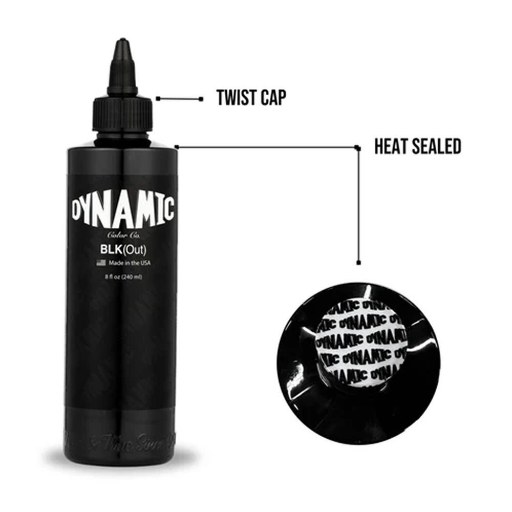 8oz BLKout Tattoo Ink - Dynamic Ink