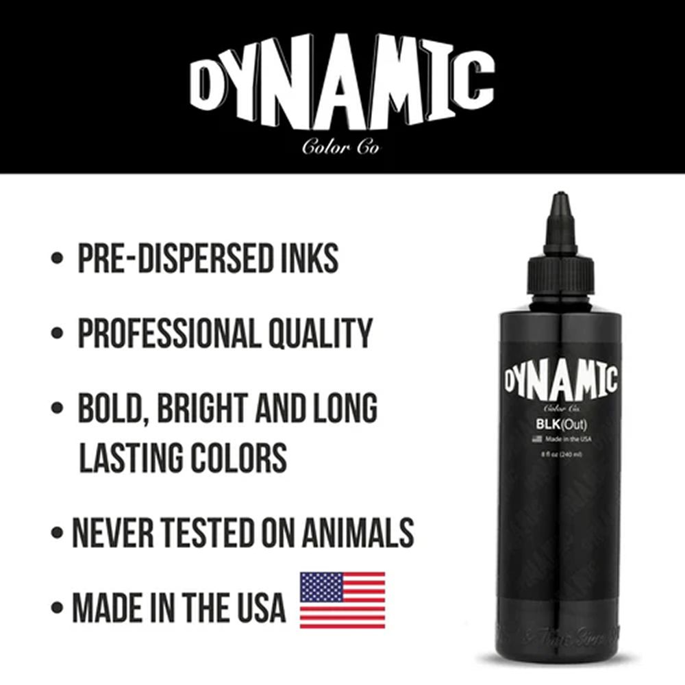 8oz BLKout Tattoo Ink - Dynamic Ink