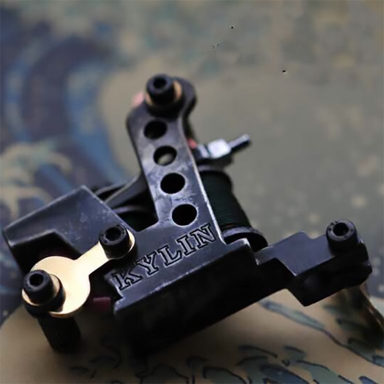 Kylin Handmade Brass Tattoo Machine - Black Ghost