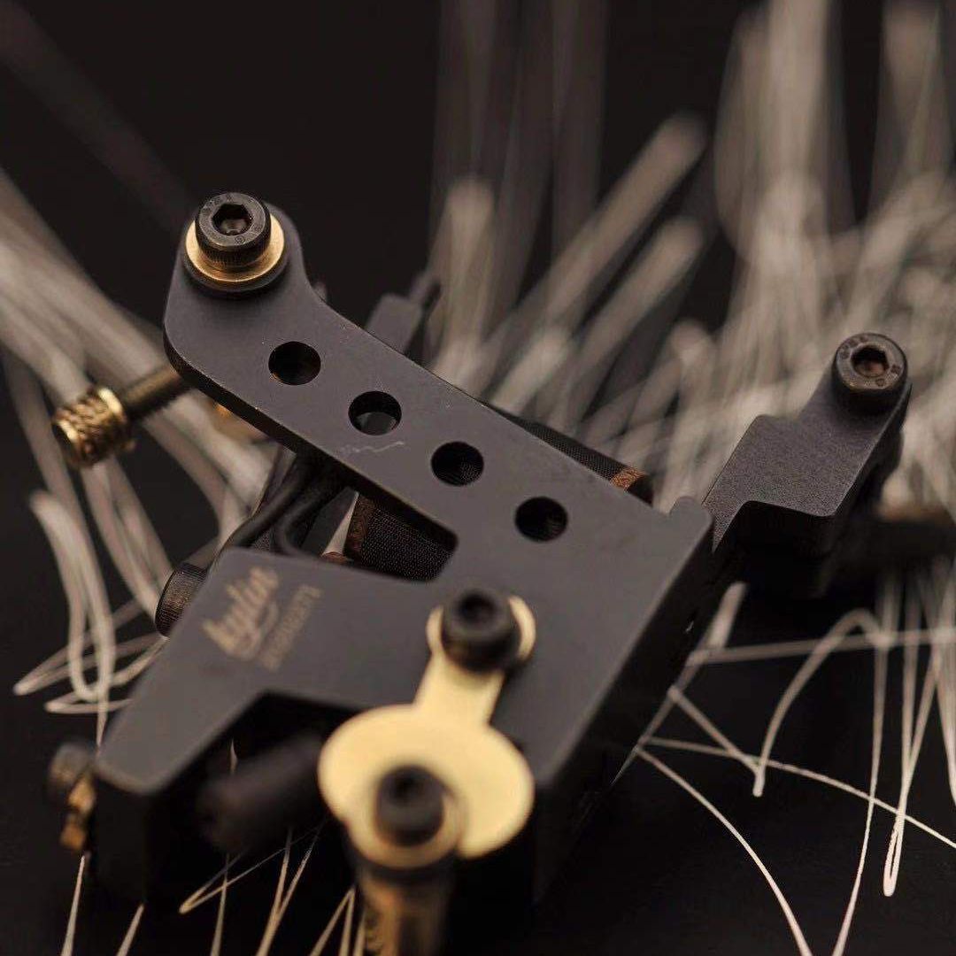 Kylin Handmade Brass Tattoo Machine - Black Ghost
