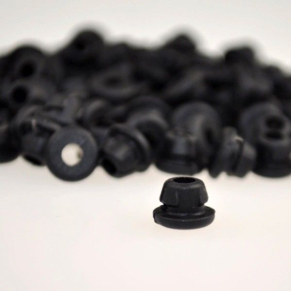 Baffle Rubber Nipple - Black