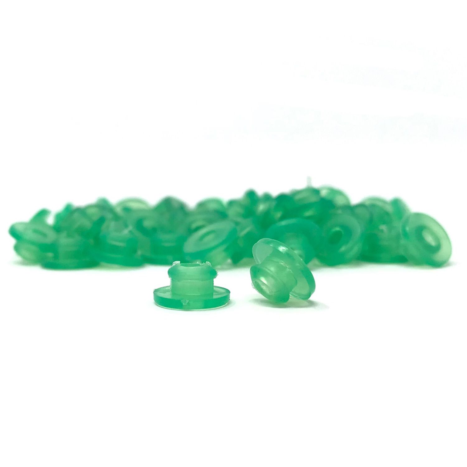 Silicone Nipples With Baffle - Green