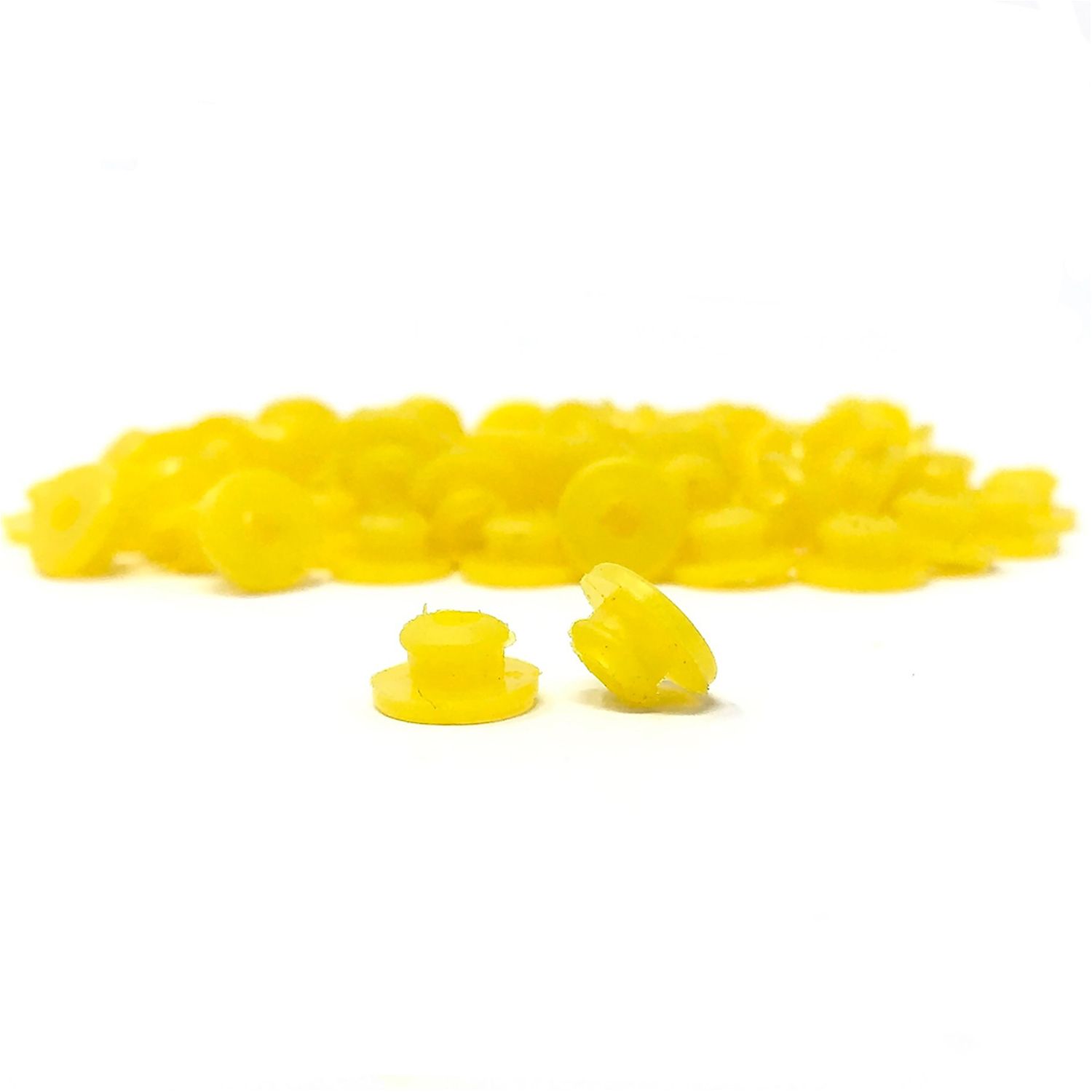 Silicone Nipples With Baffle - Yellow