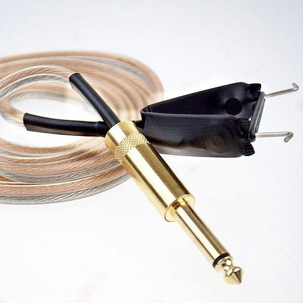 Silicone Gold/Clear Clip Cord