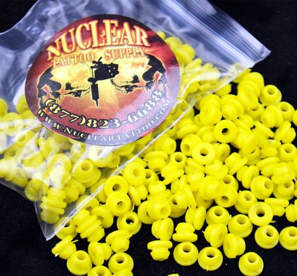 Baffle Rubber Nipple - Yellow
