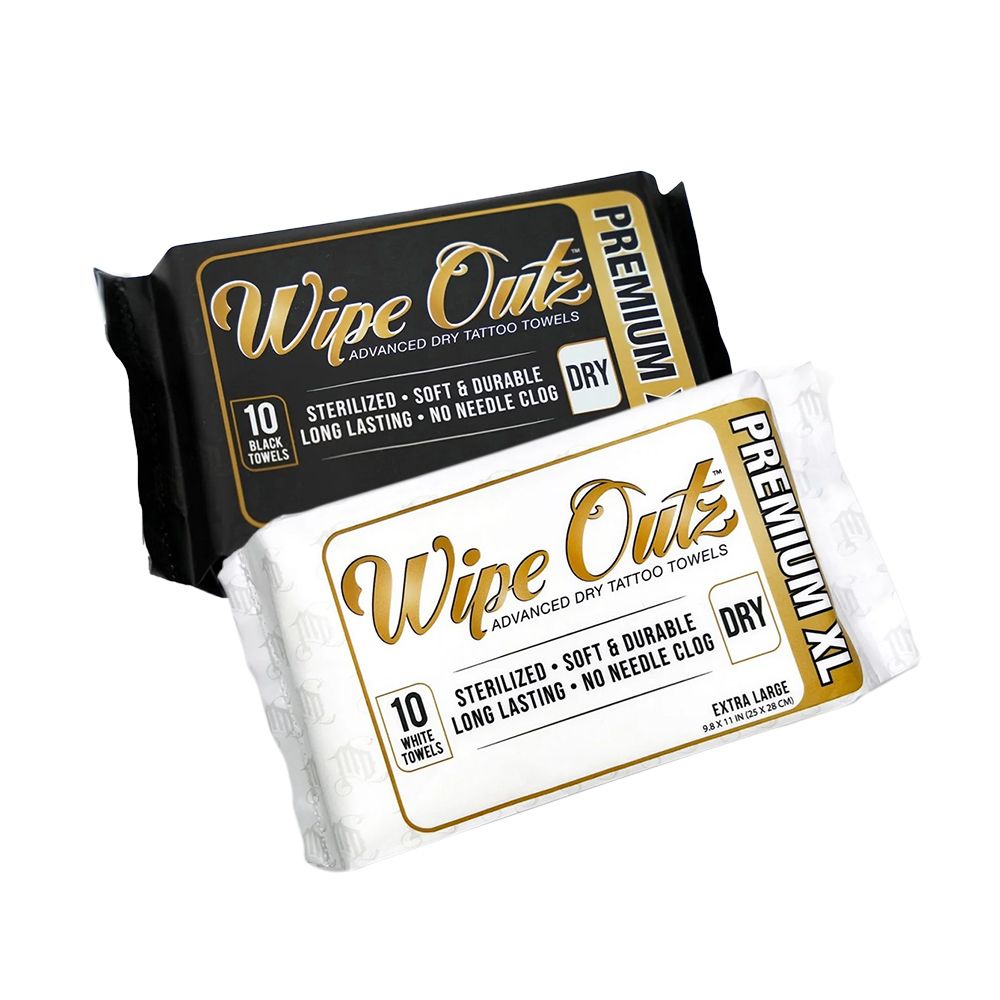 Wipe Outz Dry Sterilized Tattoo Wipes X-Large